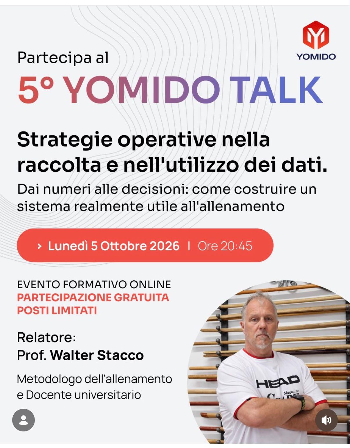 Link per iscriversi ⤵️  https://www.yomido.it/talk5/